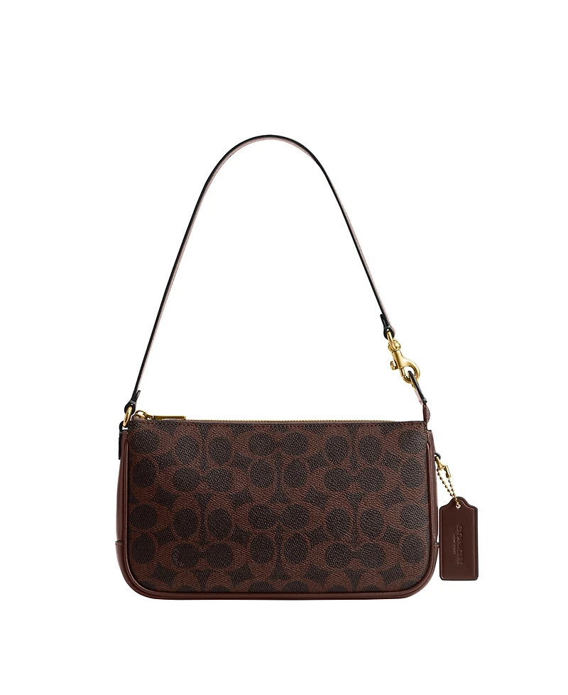 Coach Plaza Small Signature Canvas Shoulder Bag