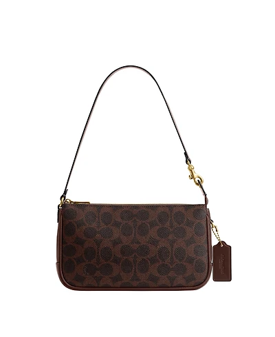 Coach Plaza Small Signature Canvas Shoulder Bag