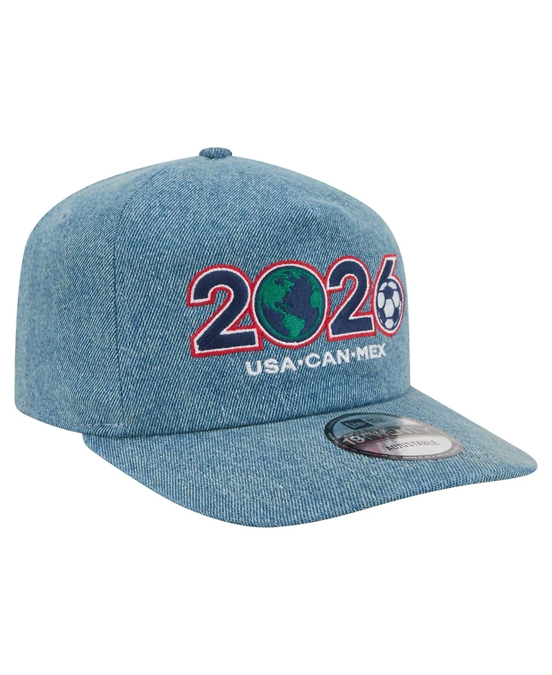 New Era Men's Blue Host Country Denim 19TWENTY Adjustable Hat