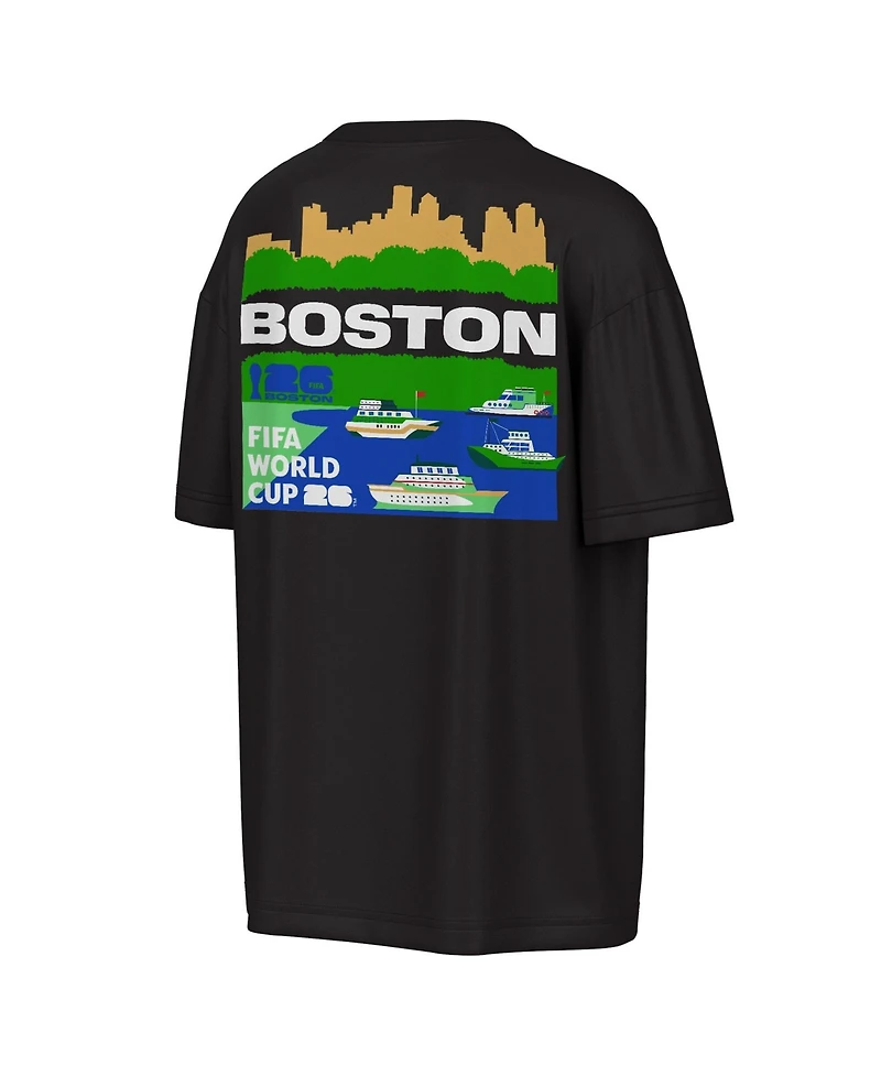 Outerstuff Men's Black Fifa World Cup 2026 Boston Big City Poster T-Shirt