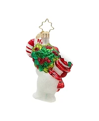 Christopher Radko 3" Snowy Retro Cheer Gem Ornament