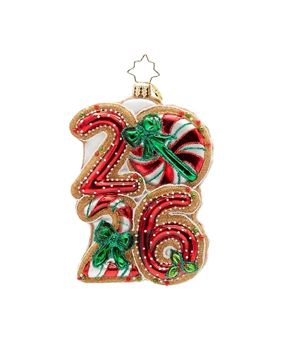 Christopher Radko 4.5" Sweet Start to 2026 Ornament