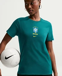 Nike Women's Green Brazil National Team Crest T-Shirt