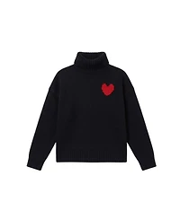 Chinti & Parker Women's Merino Heart Rollneck Sweater