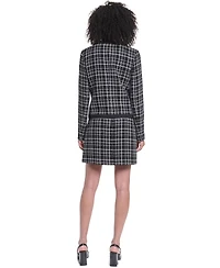Karl Lagerfeld Paris Petite V-Neck Open-Front Blazer