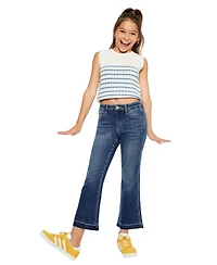 KanCan Big Girls Liza High Rise Crop Flare Jeans