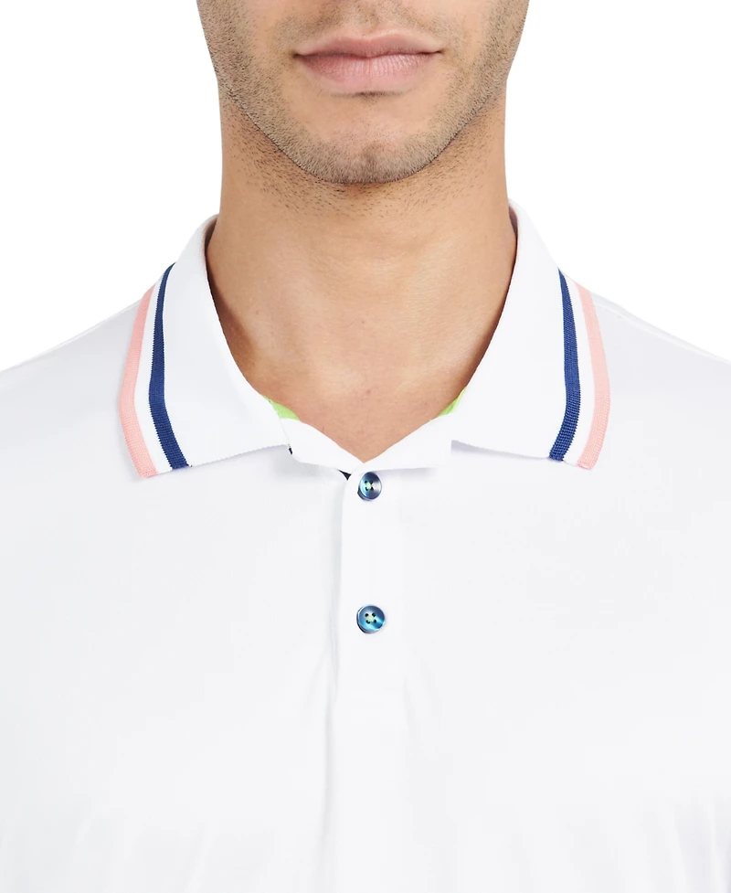 Society of Threads Men's Slim Fit Solid Polo