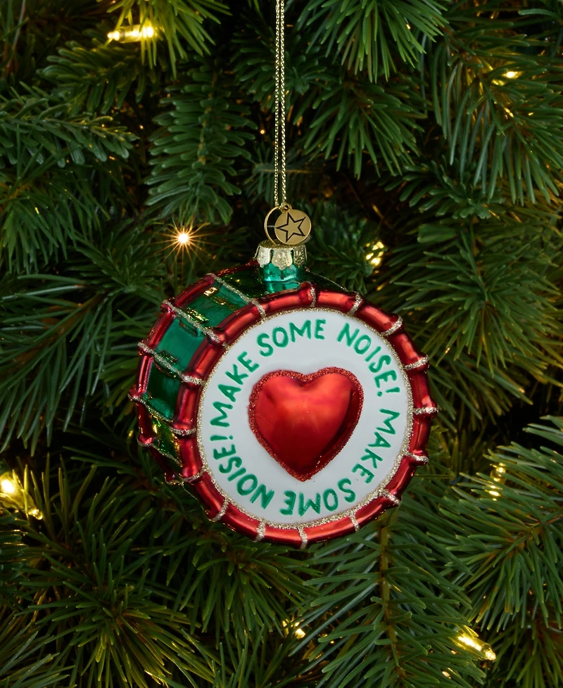Macys 100th Thanksgiving Day Parade Glass Drum Ornament, Macy's Exclusive
