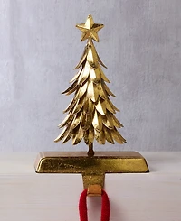 Holiday Lane Opulence Metal Gold Tree Shaped Stocking Holder, Macy's Exclusive