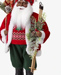 Holiday Lane Heritage African American Standing Santa, Macy's Exclusive