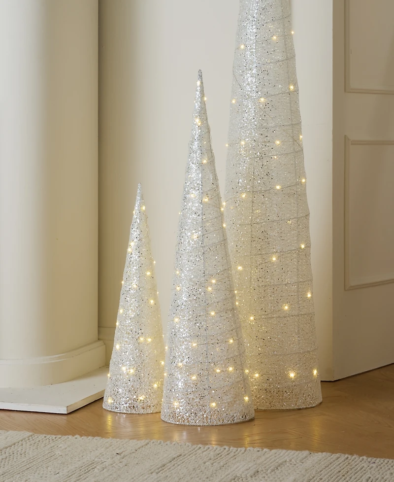 Holiday Lane Opulence 36'' Tree with Led Light Decor, Macy's Exclusive