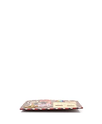 Pre-Owned Gucci Courrier Pouch Gg Coated Canvas with Applique