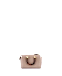 Pre-Owned Fendi Mini Logo By The Way Top Handle Bag Embossed Leather