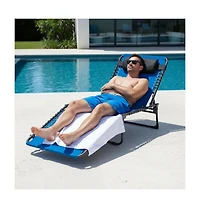 gaomon Outdoor Chaise Lounge Chair with 5-Position Adjustable Recline and Lay-Flat
