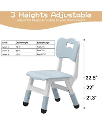 gaomon 3-Level Height Adjustable Kids Chair, Plastic Toddler Chair for Children Ages 2-6, Ideal for Home, Classroom & Nursery Use