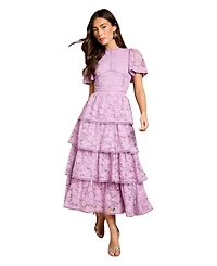 Coast Women's Tiered Lace Midi Dress