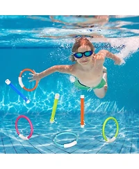 Gnuadz 10 Pool Diving Rings Sticks Underwater Games Toys