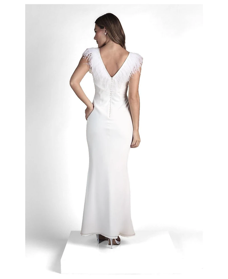 Coast Women's V-Neck Satin Maxi Dress