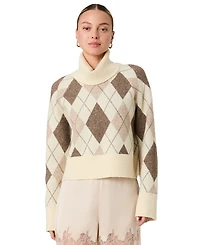 French Connection Women's Oversized Turtleneck Top