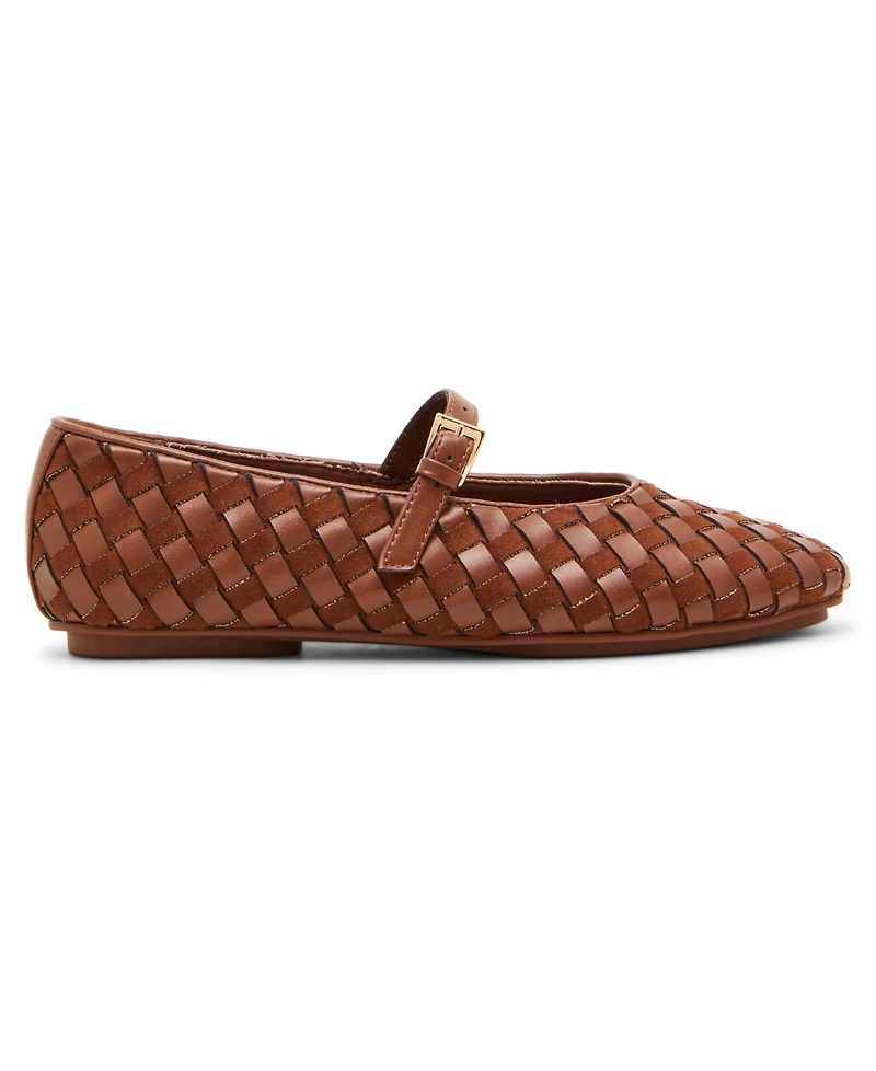 Anne Klein Women's Connie Woven Mary Jane Ballet Flats