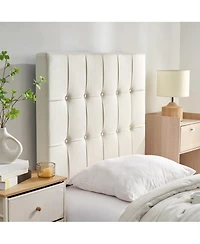 DormCo Tavira Allure Right Side Outlet Headboard - Ribbon Tufted Rectangle