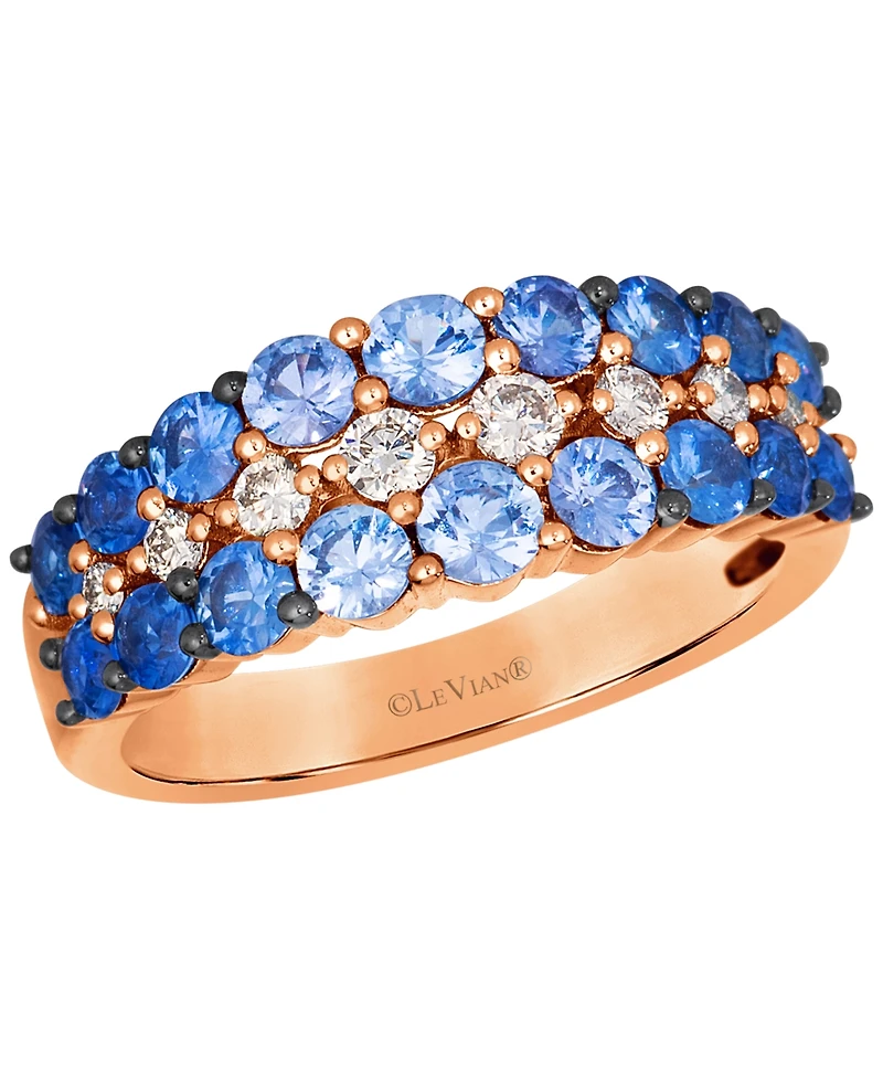 Le Vian Sapphire (1-7/8 ct. t.w.) & Diamond (1/4 Ring 14k Vanilla Gold