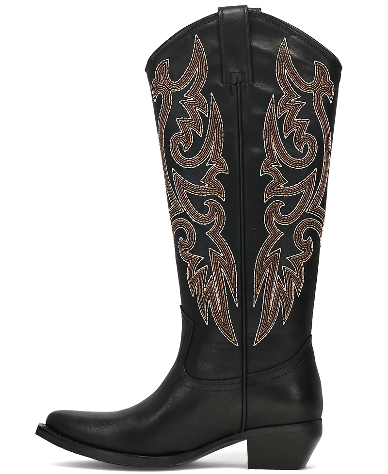Frye and Co. Women's Irlene Tall Deco Stitch Almond Toe Boots