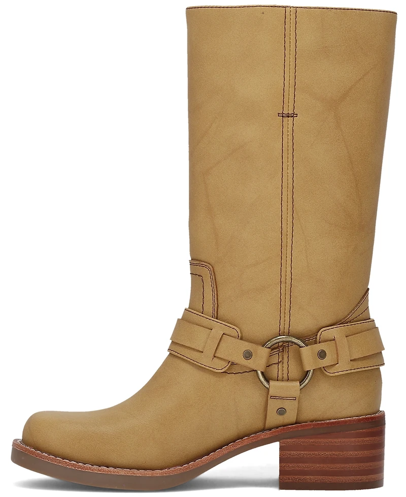 Frye and Co. Women's Miranda Harness Pull-On Mid Shaft Boots