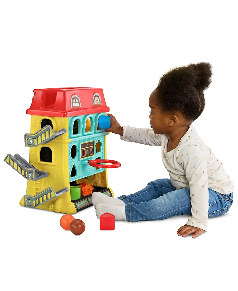VTech Up & Down Activity Town Interactive Learning Activity Center with Shapes, Colors, Letters & Fine Motor Play, Ages 9–36 Months
