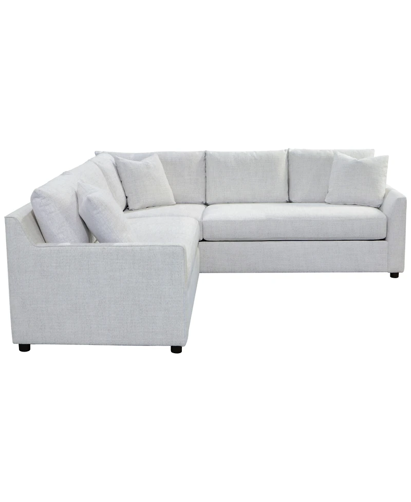 Harlan 2-Piece L-Shape Fabric Sectional, Macy's Exclusive