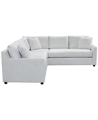 Harlan 2-Piece L-Shape Fabric Sectional, Macy's Exclusive