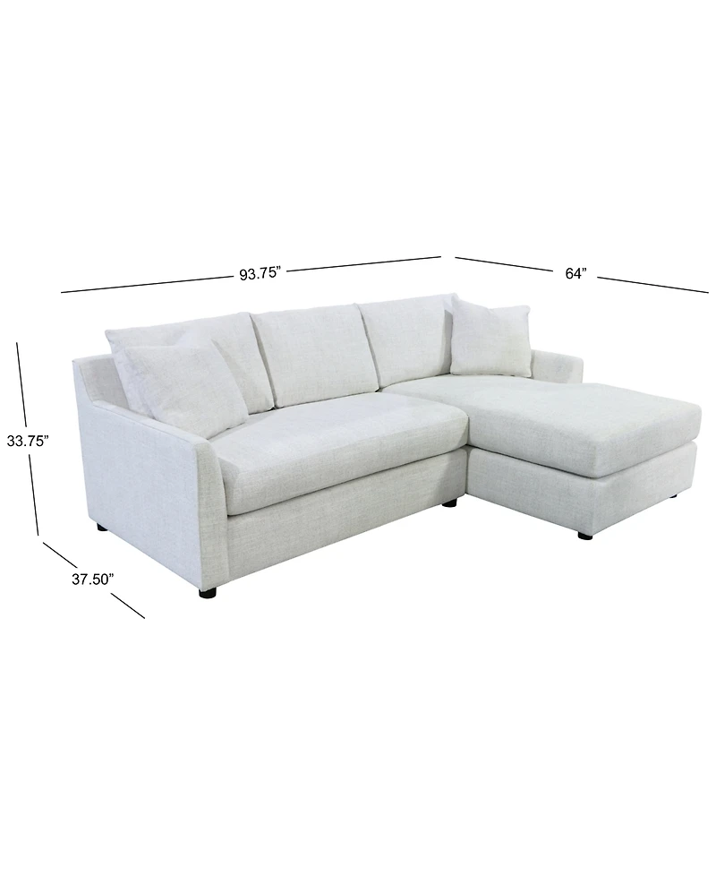 Harlan 2-Piece Chaise Sofa, Macy's Exclusive