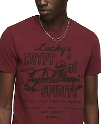 Lucky Brand Men's Coffin Skeleton Graphic T-Shirt