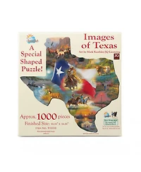 SunsOut Images of Texas 1000 piece Jigsaw Puzzle for Adults Special Shape