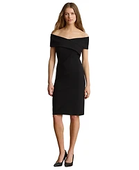 Lauren Ralph Women's Faille Off-the-Shoulder Cocktail Dress