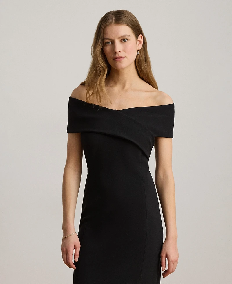 Lauren Ralph Women's Faille Off-the-Shoulder Cocktail Dress