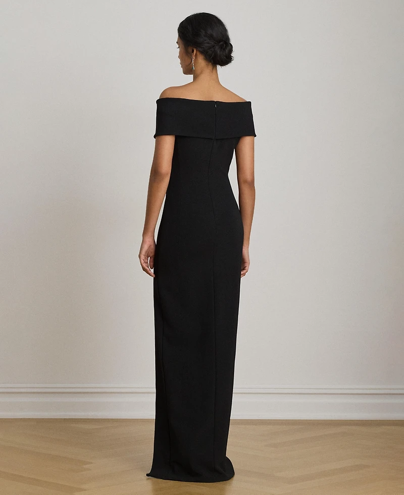 Lauren Ralph Women's Faille Off-the-Shoulder Gown