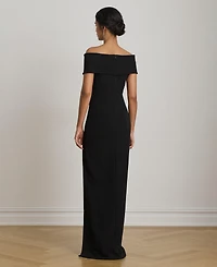 Lauren Ralph Women's Faille Off-the-Shoulder Gown