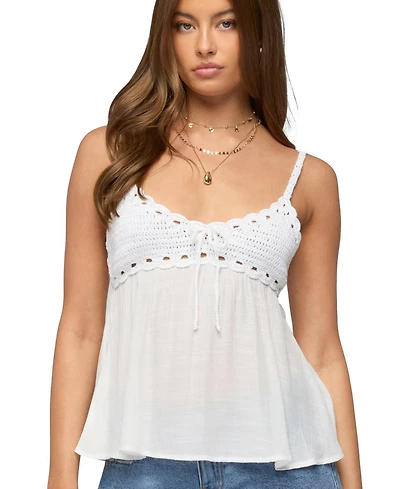 Edikted Women's Zephyr Crochet Babydoll Top