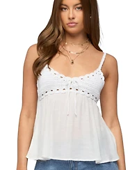 Edikted Women's Zephyr Crochet Babydoll Top
