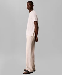 Calvin Klein Men's Vertical Stripe Textured Crewneck T-Shirt