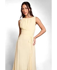 Coast Women's Mesh Ruched Waist Maxi Dress
