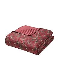 Seventh Studio Poinsettia Quilted 2-Piece Quilt Set, Twin
