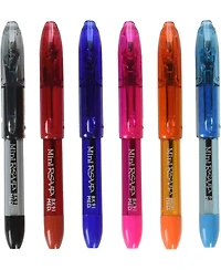 Pentel Rsvp Mini Ballpoint Pen, (1.0mm) Medium Line, 24-Assorted Ink (A/B/C/D/F/P/S/V) in Clear cylinder pack