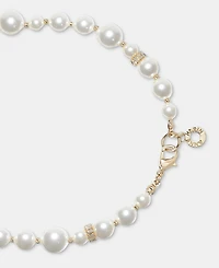 Anne Klein Crystal & Imitation Pearl Strand Necklace, 42"
