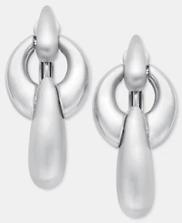 Anne Klein Puffy Linked Clip-On Linear Drop Earrings