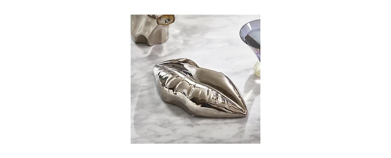 Z Gallerie Chrome Lips Object
