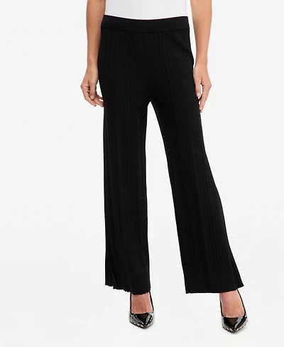 I.n.c. International Concepts Women's Wide-Leg Pull-On Ribbed Sweater Pant, Macy's Exclusive