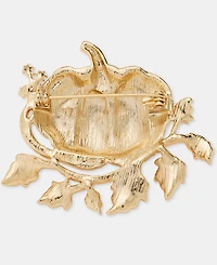 Anne Klein Pave Vined Pumpkin Pin