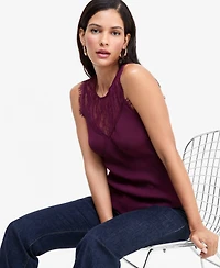 I.n.c. International Concepts Women's Sleeveless Lace Sweater, Macy's Exclusive